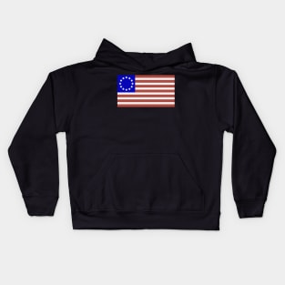 Betsy Ross flag Life, Liberty, and the Pursuit of Happiness Flag T-Shirt Kids Hoodie